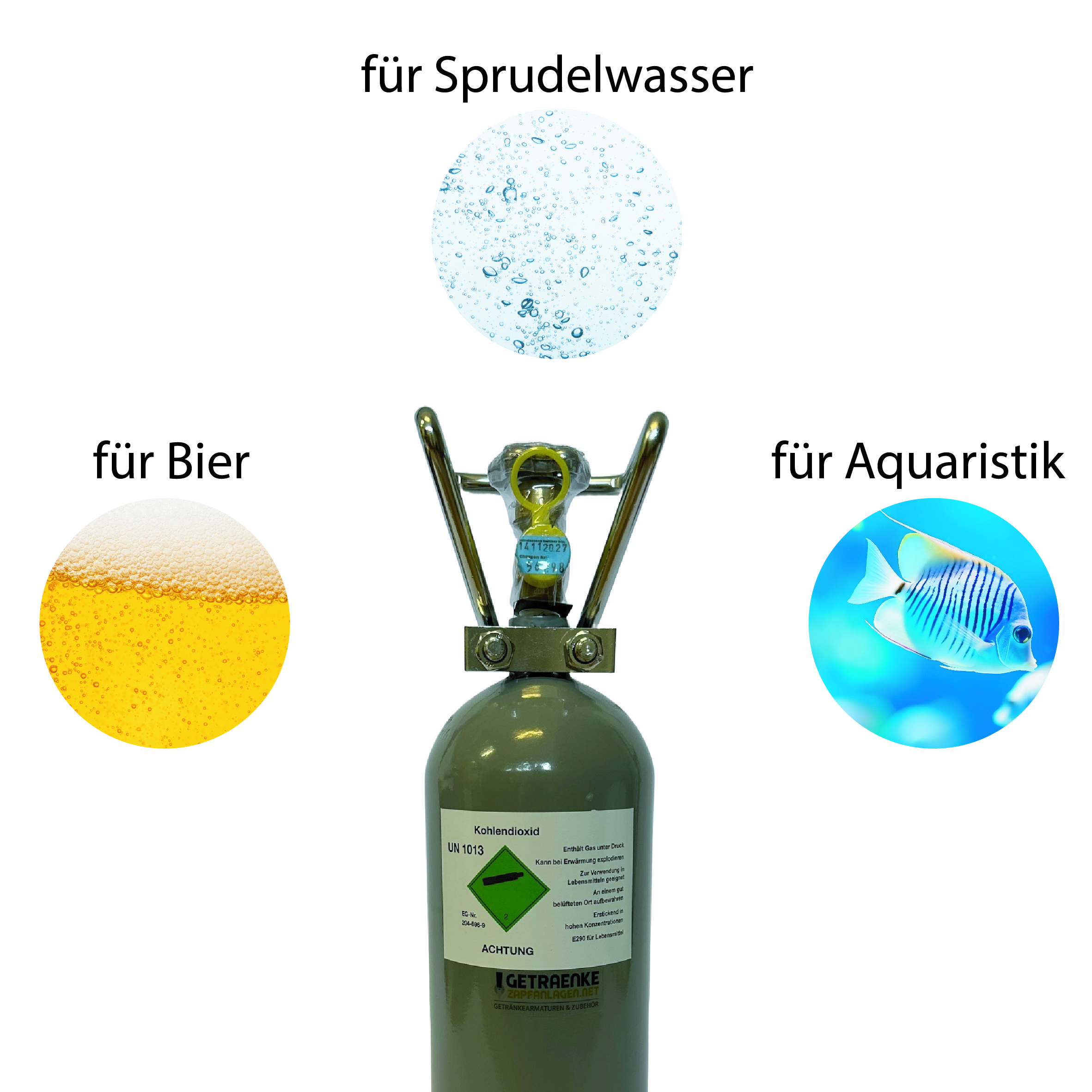 Acheter une bouteille de CO₂ - Tout sur la durée de conservation, l'utilisation & le bon choix pour les fontaines à eau, l'eau gazeuse & l'aquariophilie