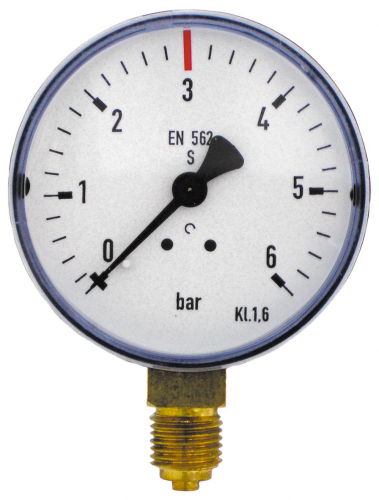 Arbeitsmanometer für Co2 Druckminderer-afM-Arbeitsmanometer für Co2 Druckminderer,  Ersatzmanometer-getraenkezapfanlagen.net