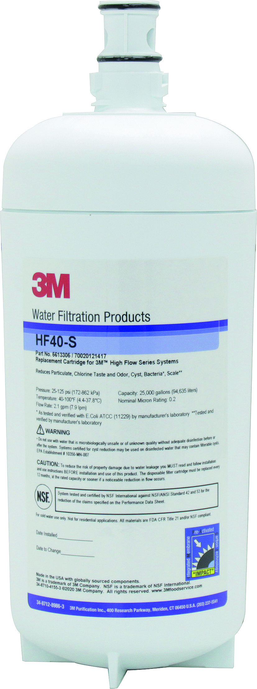 3 M Wasserfilter für Eismaschinen HF40-HF40-S-3 M, Wasserfilter, Eismaschinen, HF40, Kaffee, Tee, Kaffeemaschinen, Getränkeautomaten, Wasserfiltration, Eis, Kaltgetränke, Vending, Büros, Eisteemaschinen, Haustiere, Kühlschrankzapfanlagen, Trinkwasseranlag