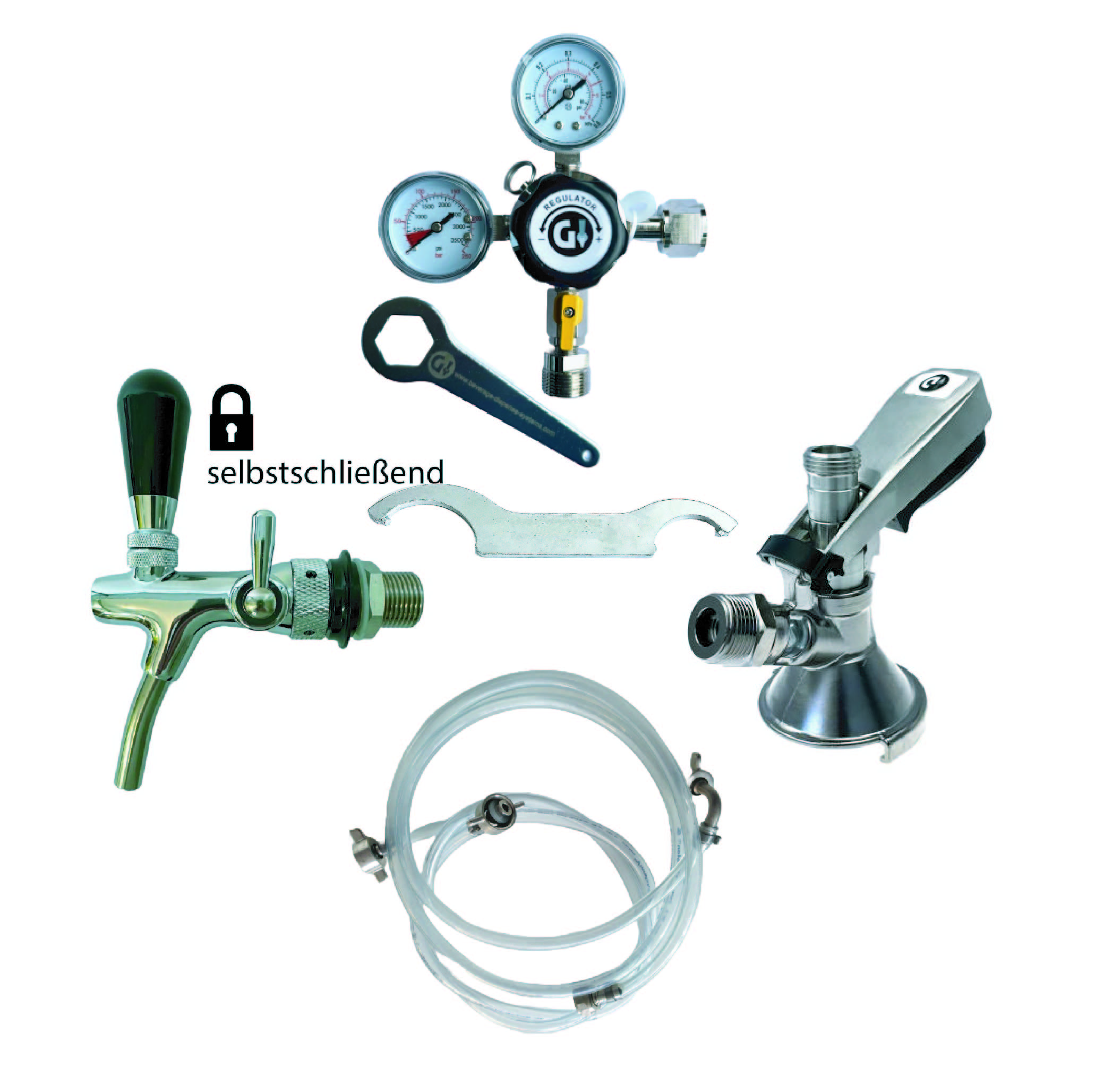 Kit de débit de boissons 1 ligne, NW 7 mm conduite de bière