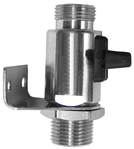 Bierabsperrhahn mit Wandhalter aus Edelstahl-baB105M-getraenkezapfanlagen.net Bierabsperrhahn mit Wandhalter aus Edelstahl-baB105M-Bierabsperrhahn mit Wandhalter Edelstahl-getraenkezapfanlagen.net