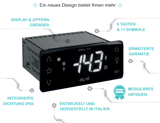 eliwell ID 971 Plus régulateur de zone de refroidissement