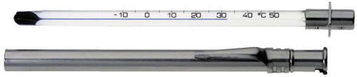 Thermomètre à boissons Boîtier de protection en métal avec clip