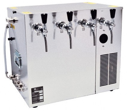 Refroidisseur de bière Appareil de refroidissement humide 4 conducteurs, 100 litres/h Appareil de refroidissement combiné,